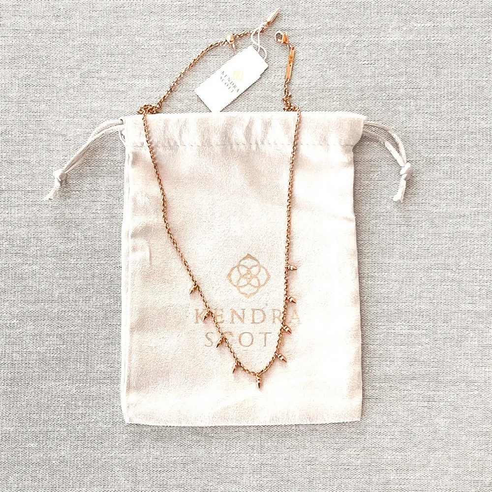 Kendra Scott rose gold addison necklace - Picture 2 of 3